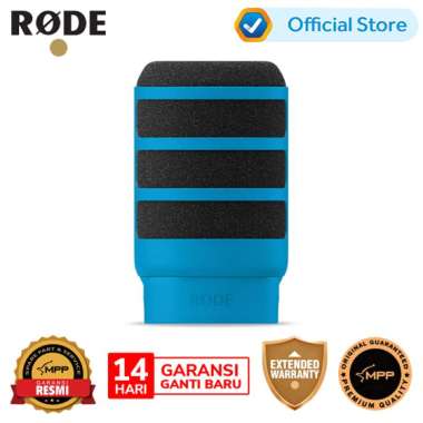 Rode WS14 Pop Filter for PodMic, PodMic USB Mikrofon Biru