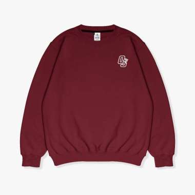 OOTDSUPPLY Crewneck OS Embroidery Colorfull | Sweater Pria & Wanita Maroon XXL