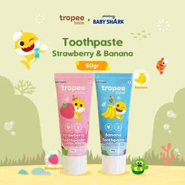 Tropee Bebe x Pinkfong - Toothpaste 60gr Pasta Gigi Odol Anak Banana