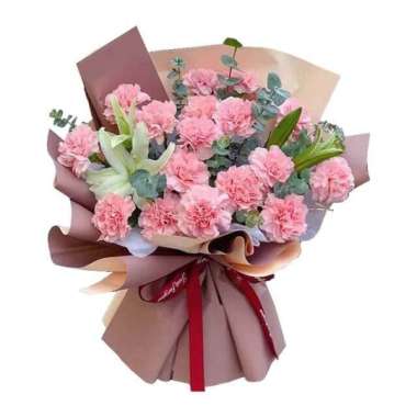 Buket Bunga Carnation Freshcut Asli - Karangan Bunga Carnation Hadiah Perayaan - FlowerAdvisor Carna
