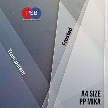 Plastik PP mika bening buram / Mika Buram / Plastik PVC A4 Frosted