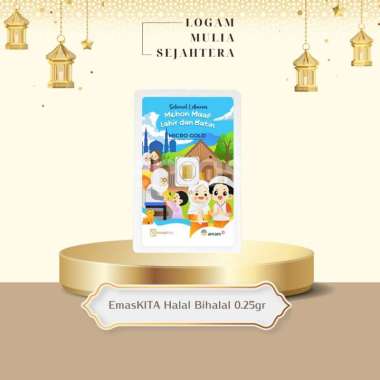 EMASKITA IDUL FITRI HALAL BIHALAL /HAMPERS IDUL FITRI/LOGAM MULIA ANTAM 0.25 Gram