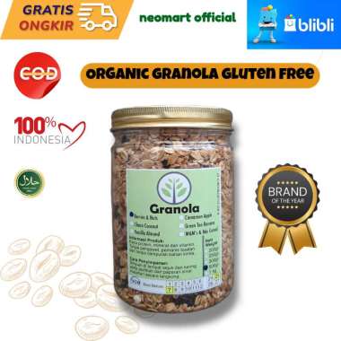 PROMO Granola Neo 500gr Sereal Sarapan Sehat. Oat, kismis, almond, Paket Sarapan.Paket Diet. Sarapan