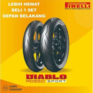 Ban pirelli 120 dan 150 ring 17 diablo rosso sport 120/70-17 dan 150/60-17
