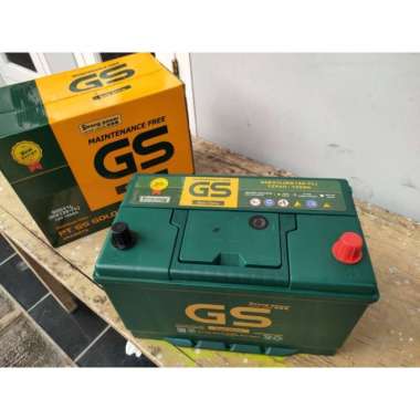 Aki Mobil GS GoldShine MF NX120-7L 12V 100Ah Bergaransi Marchandya Shop