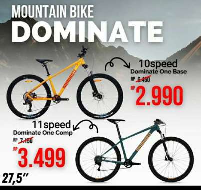 MOUNTAIN BIKE MTB FULL BIKE DOMINATE 27.5 ONE CAMP ONE BASE 10 Speed