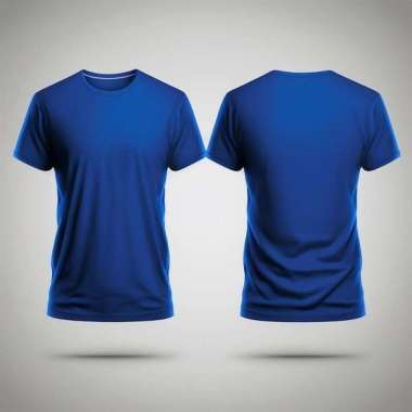 KAOS POLOS DEWASA COTTON COMBAT 30S BIRU BENHUR S