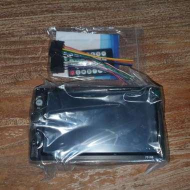 Head Unit Tape Mobil Double Din + Kamera Mundur Remote Setir Agya Ayla HU PaketLengkap