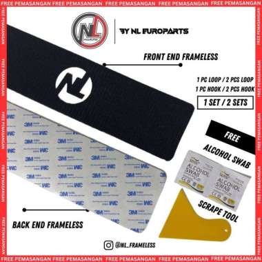 NL Frameless License Plate Holder Plat Mobil NL Tatakan Plat Mobil PLAT NOMOR (1)