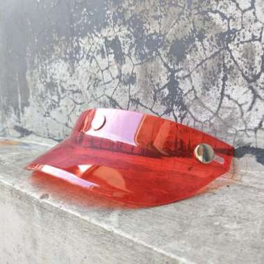 PET / TOPI HELM SLIMHEAD 3 SNAP UNIVERSAL VINTAGE JAPAN ( MR HELM ) RED