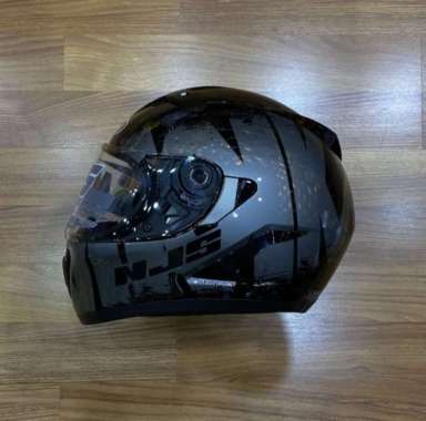 HELM NJS SHADOW REAPER HELM FULL FACE XXL BLACK SILVER DF