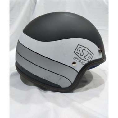 Helm Bogo MVSTAR Tanpa Kaca Garis B32