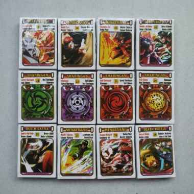 12 PCS KMainan Kartu Kwartet / uartet Anak Murah Grosir - Mainan Kartu 12pc Naruto