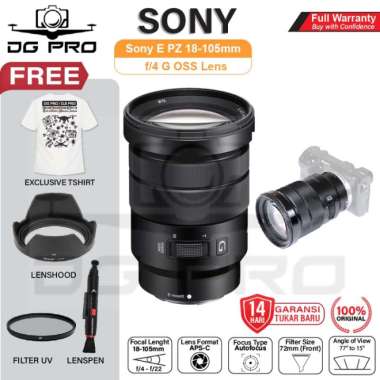 Sony E 18-105mm f4 PZ G OSS Lensa Sony 18-105 mm f4 Original