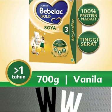 Promo Harga Bebelac 3 Gold Soya Susu Pertumbuhan Vanila 700 gr - Blibli