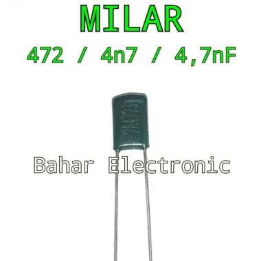2pcs Kapasitor Milar 472 4n7 4,7nF 100V