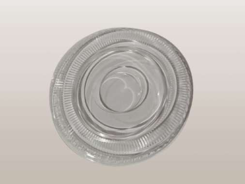 HIGH QUALITY Lid Dome Gelas Plastik Cembung Polos Bening/ Penutup cup minuman flat tanpa lubang sedo
