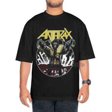 LOCAHEAD Kaos Band Anthrax x Neighborhood Oversize ART 10 XL Hitam