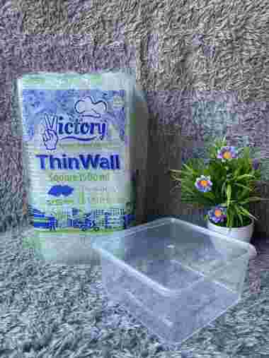 Thinwall Persegi Kotak 1500ml 2000ml 3000ml Merk Victory Isi 25 3000ml