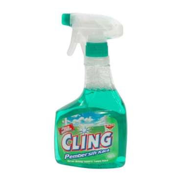 CLING PEMBERSIH KACA HIJAU BOTOL SEMPROT 425ML