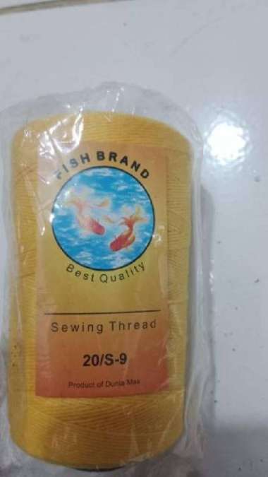 Benang Jahit Karung Mesin Gony Merk FISH BRAND Putih warna