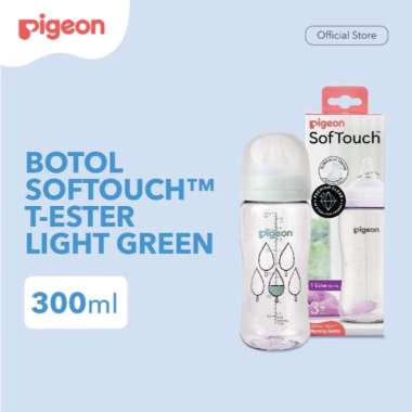 Pigeon Botol T-ESTER Wide Neck BPP 300ML W/Souptuch Niple green