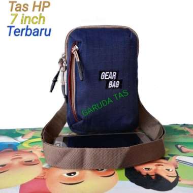 Tas selempang HP 7 inchi-Tas slingbag-Tas pinggang-Tas pria dan wanita - merah bata merah bata