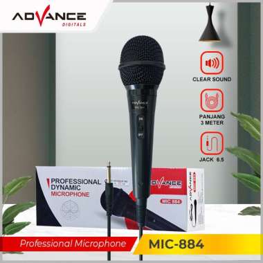 Advance Karaoke Profesional Dynamic Microphone MIC884/885/886/888 Garansi 1 Tahun MIC 886