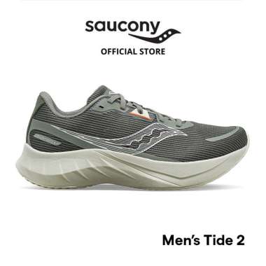 Sepatu Lari Pria SAUCONY Shoes Tide 2 Men - Charcoal 46