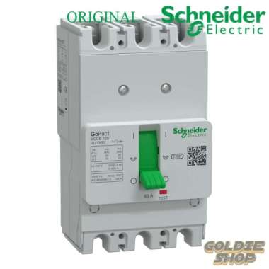 GOLD ORIGINAL SCHNEIDER MCCB GOPACT 125 3P3D 63A 10KA FIX THERMAL 0724 MCCB