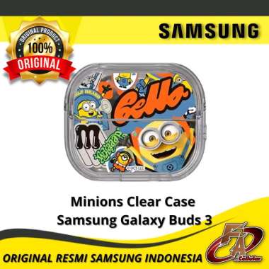 Minions Clear Case Samsung Galaxy Buds 3 / Buds 3 Pro - Original Resmi Samsung