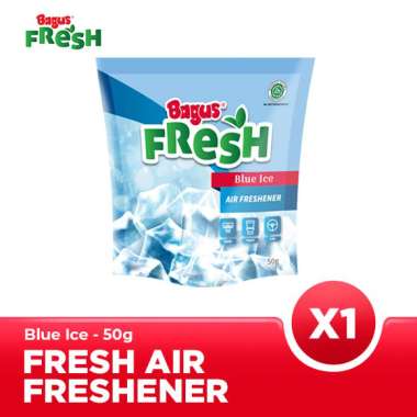 Bagus FRESH Air Freshener Pouch 50 g - Blue Ice - Pengharum Ruangan X3 Triple Pack