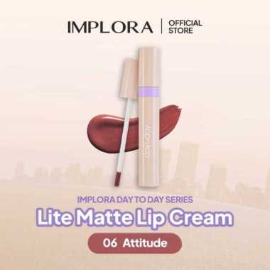 Implora Day To Day Lite Matte Lip Cream -Implora Lip Cream Day To Day Series 06 Attitude