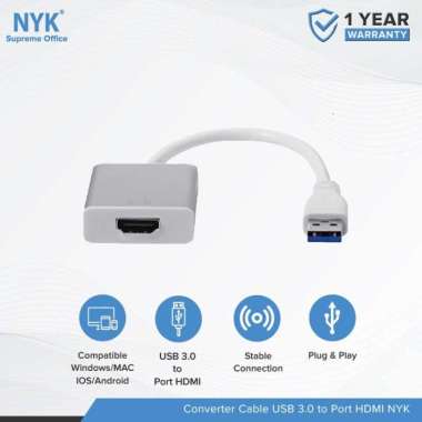 Converter NYK Kabel USB 3.0 to Port HDMI