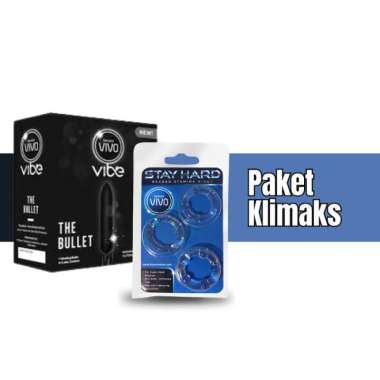 Paket Klimaks Maksimal Vivo Vibe The Bullet + Vivo Beaded Rings Stay Hard