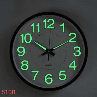 Jam Dinding Glow In The Dark Minimalis Modern dan Mewah Diameter 30CM - CL510 CL510