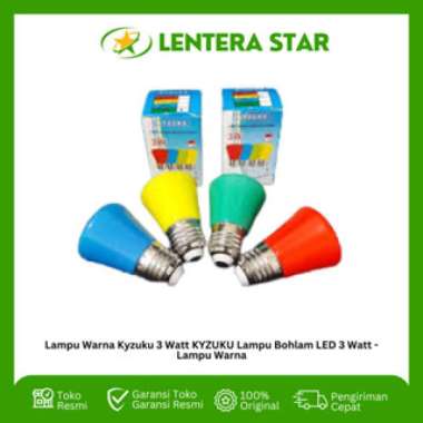 Lampu Warna Kyzuku 3 Watt KYZUKU Lampu Bohlam LED 3 Watt - Lampu Warna