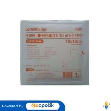 ONEMED DERMAFIX-SS FOAM DRESSING NON ADHESIVE 10 CM X 10 CM