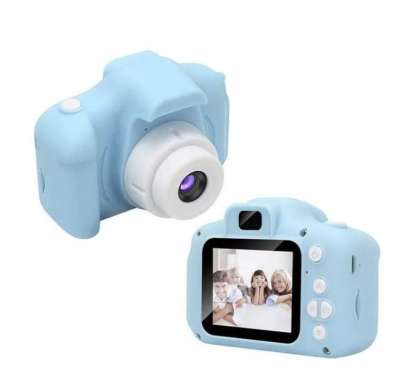 Kids Camera - Kamera Digital Mini Anak - DSLR - Mainan kamera anak Biru Muda