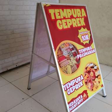 Stand Promo Standing Banner Standing Menu Dasar Triplek