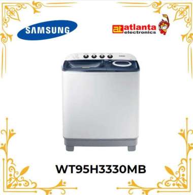 MESIN CUCI 2 TABUNG SAMSUNG 9KG WT95H3330MB