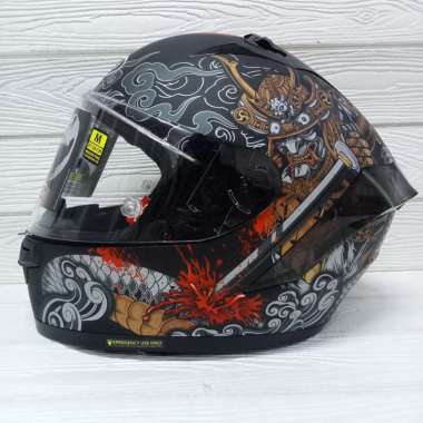 HELM NJS ZX-1R ZX1-R ZX1R MOTIF HANZO EDITION BLACK DOFF M