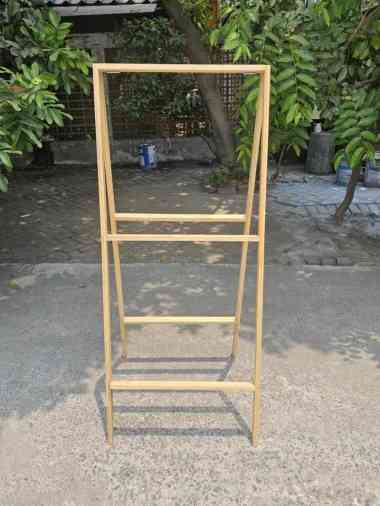 Papan Reklame / Stand Banner / Stand Sepanduk / Full Kayu Solid (Bisa Custom) 140x60 cm