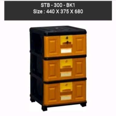 Napolly Lemari Laci Plastik 3 susun STB 300