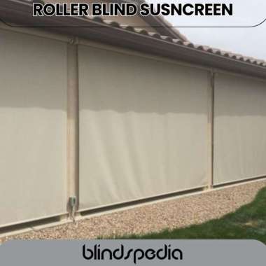 ROLLER BLIND OUTDOOR SHARP POINT / ROLLER BLIND KOSEI SOLARSREEN SUNSCREEN - TIRAI GULUNG TAMPIAS AI