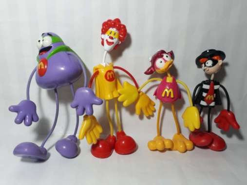 Maskot Mcd Ronald Happy Meal Mcd Badut 2003 Mainan Boneka Tali Langka