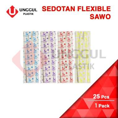 SEDOTAN PLASTIK FLEKSIBEL PUTIH SAWO / DUS