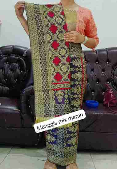 SONGKET MESIN PALEMBANG KAIN SONGKET WANITA AAS1