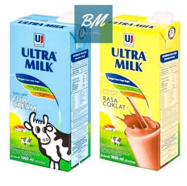 Susu Ultra 1 Liter / Susu UHT Susu Ultra Milk 1000 ml Full Cream