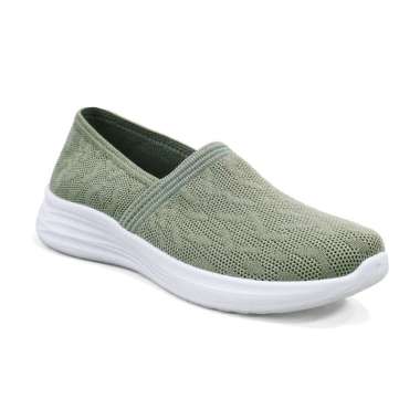 Dr. Kevin Sepatu Olahraga Sport Wanita Sneakers Rajut Slip On 559-010 Hijau 40